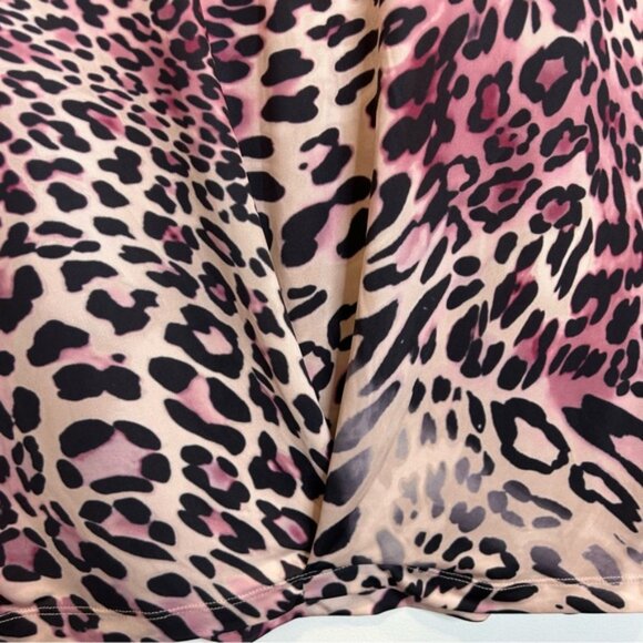 Laura Leopard Print Top Pink - Picture 6 of 8